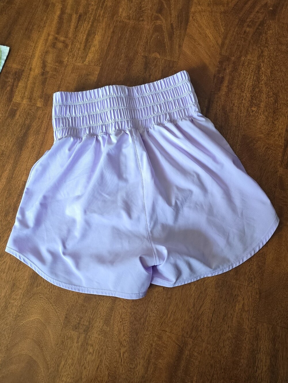 Nike Lavender Smocked-Waist Athletic Shorts - Picture 5 of 5